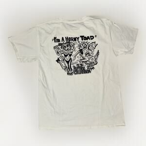 Vintage Bar Souvenir T-Shirt White Medium 19x26 “I’m A Horny Toad”